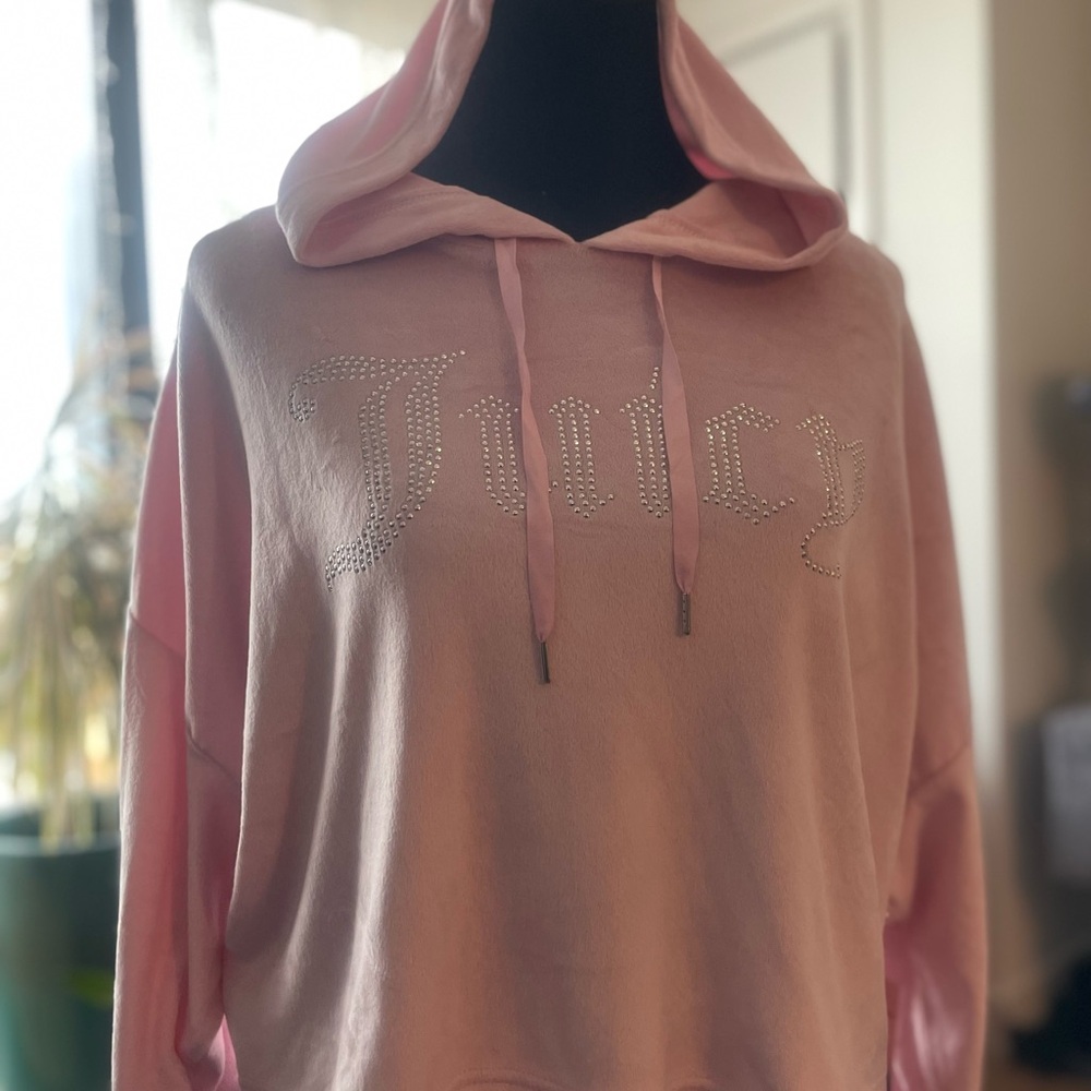 Juicy Couture Pink Hooded Sweatsuit Relaxed Fit